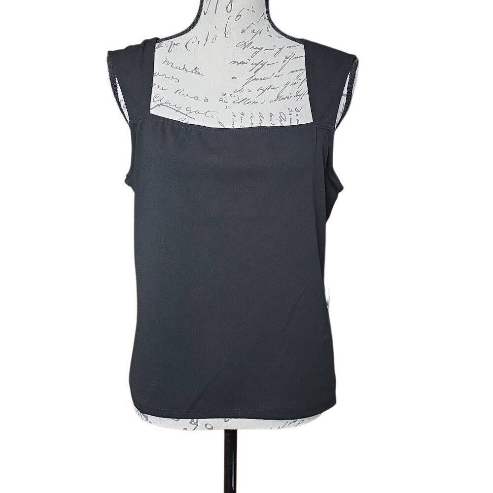 Express Women's Size Medium Black Square Neck Top
